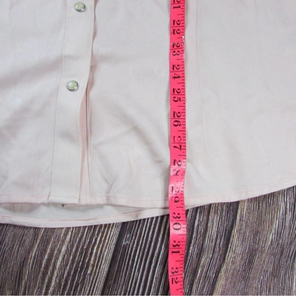 Wrangler Retro Women's Long Sleeve Snap Button Up Western Shirt - Light Pink - Picture 4 of 4